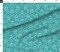 Teal Floral Victorian Whimsical Dragonflies Art And Crafts Maximalist Botanical Nouveau Carnation Chrysanthemum Large Scale Custom Printed Fabric by Spoonflower Various Fabrics by the Yard or Fat Quarter